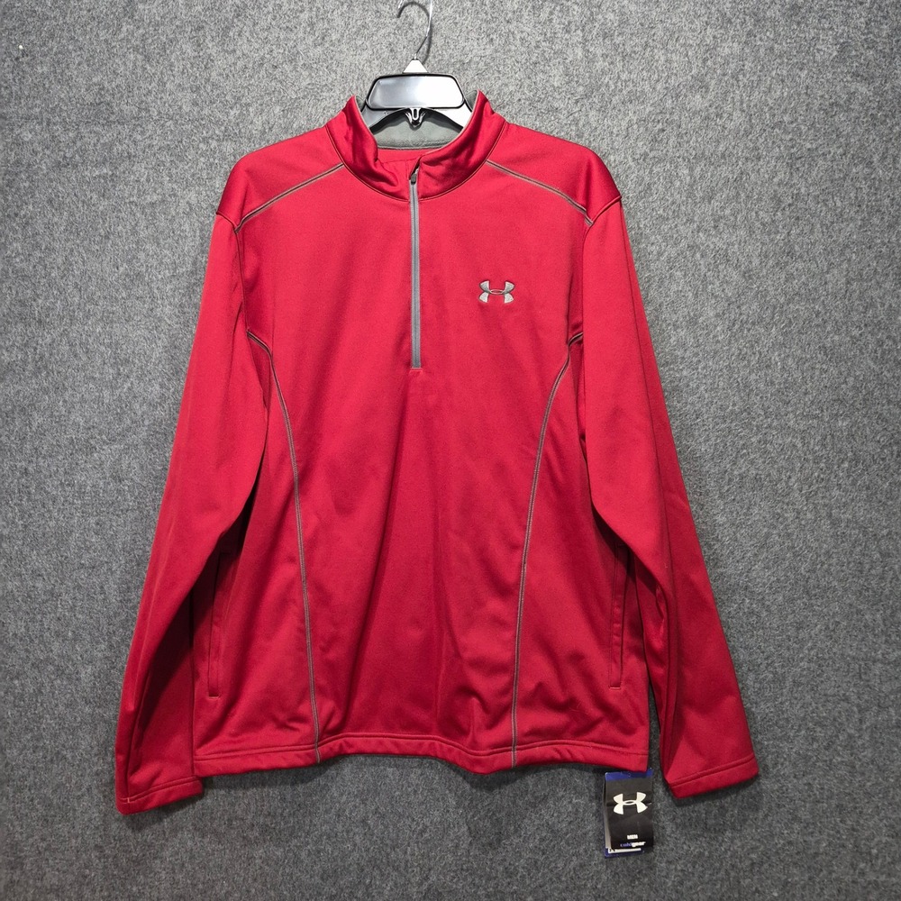 NWT Under Armour Performance Cold Gear Golf Jacket L Sportswear 1/4 zip